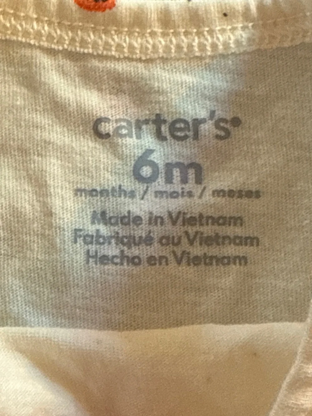 Carter's Cream Long-Sleeve Halloween Print Top